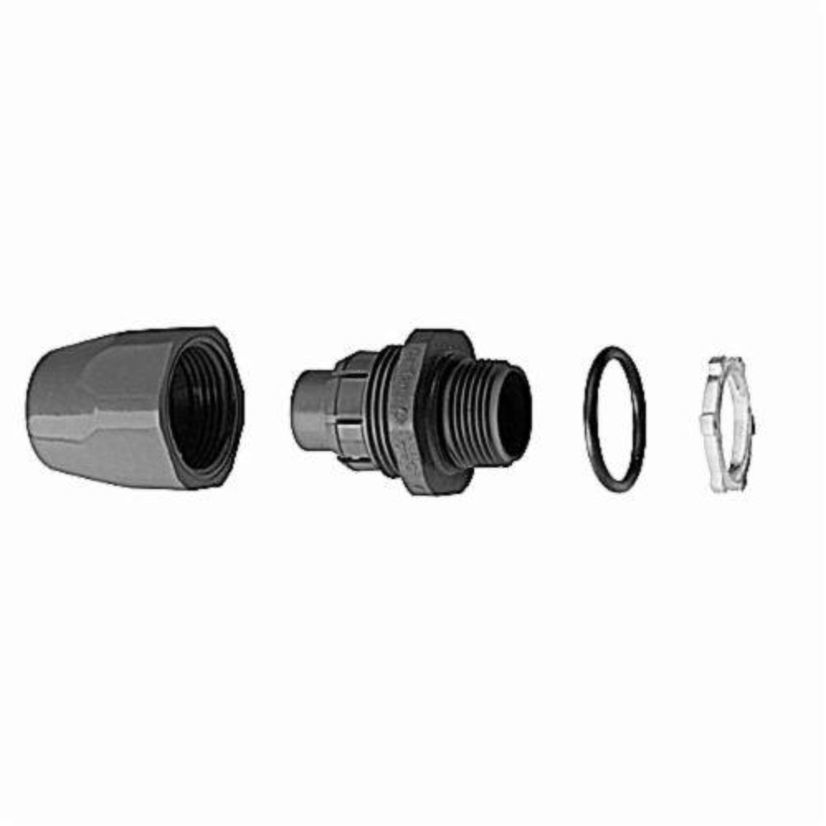 Carlon LT43E-NEW Straight Conduit Connector, 3/4 in Trade, PVC